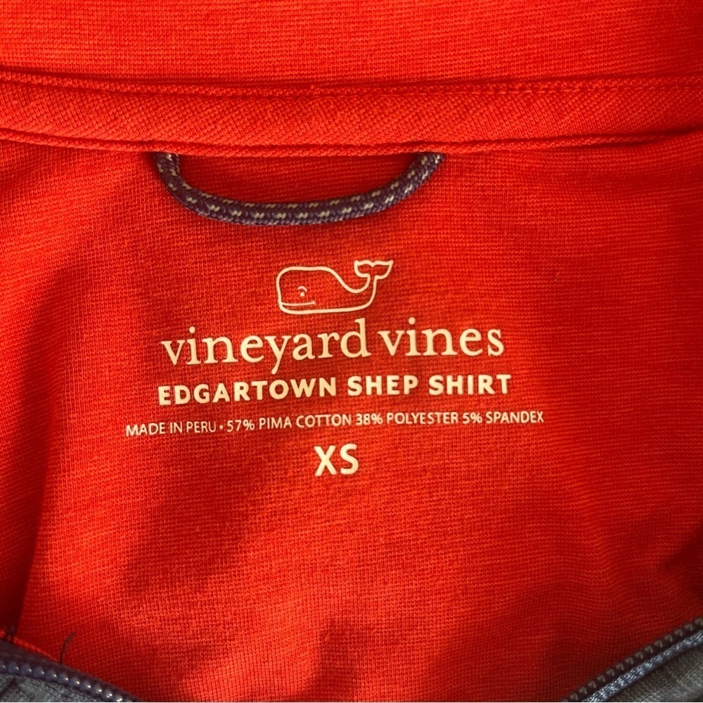 Vineyard Vines Mens XS Blue Colorblock Edgartown Shep 1/4 Zip Sweatshirt - Picture 4 of 9